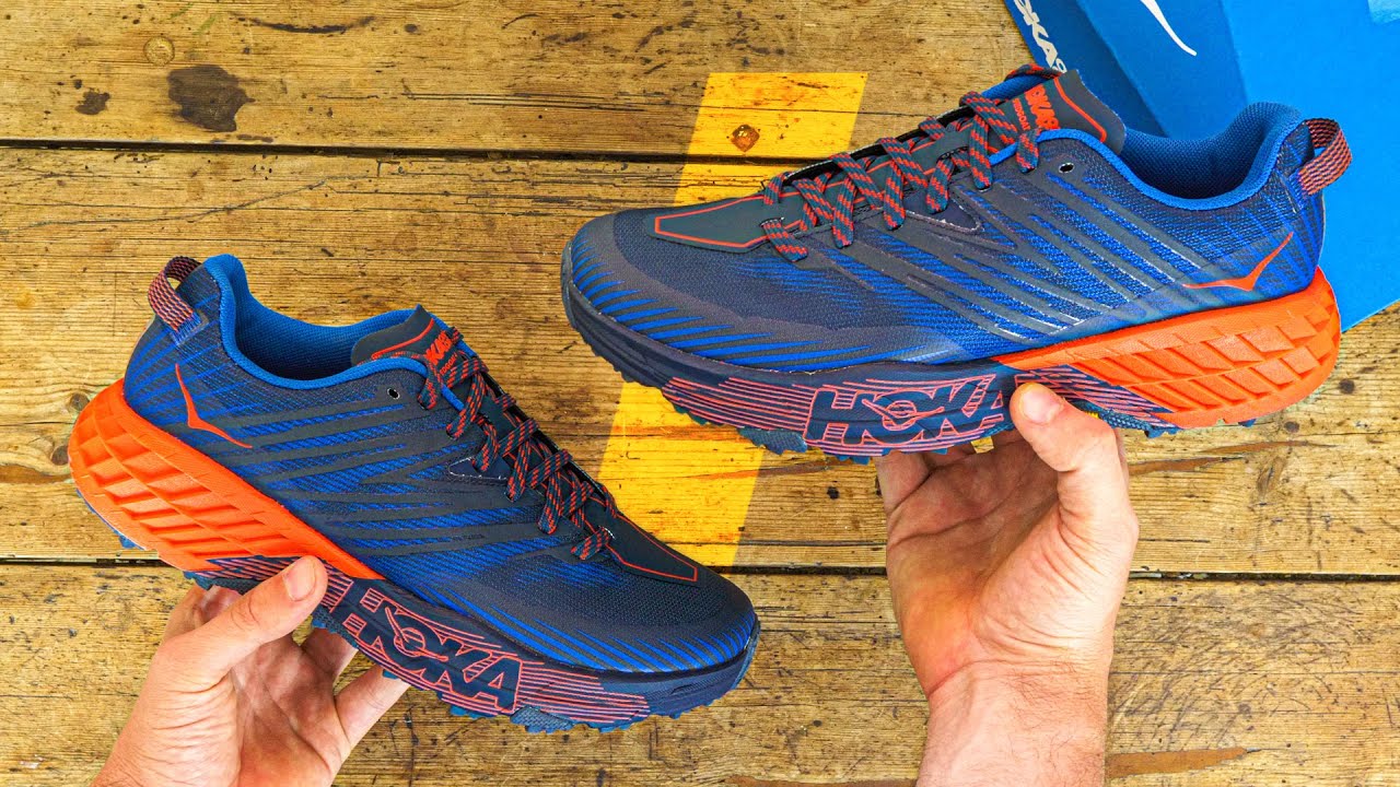 Hoka One One Speedgoat 4 Trail Running Shoes 2020 Unboxing // Wiggle