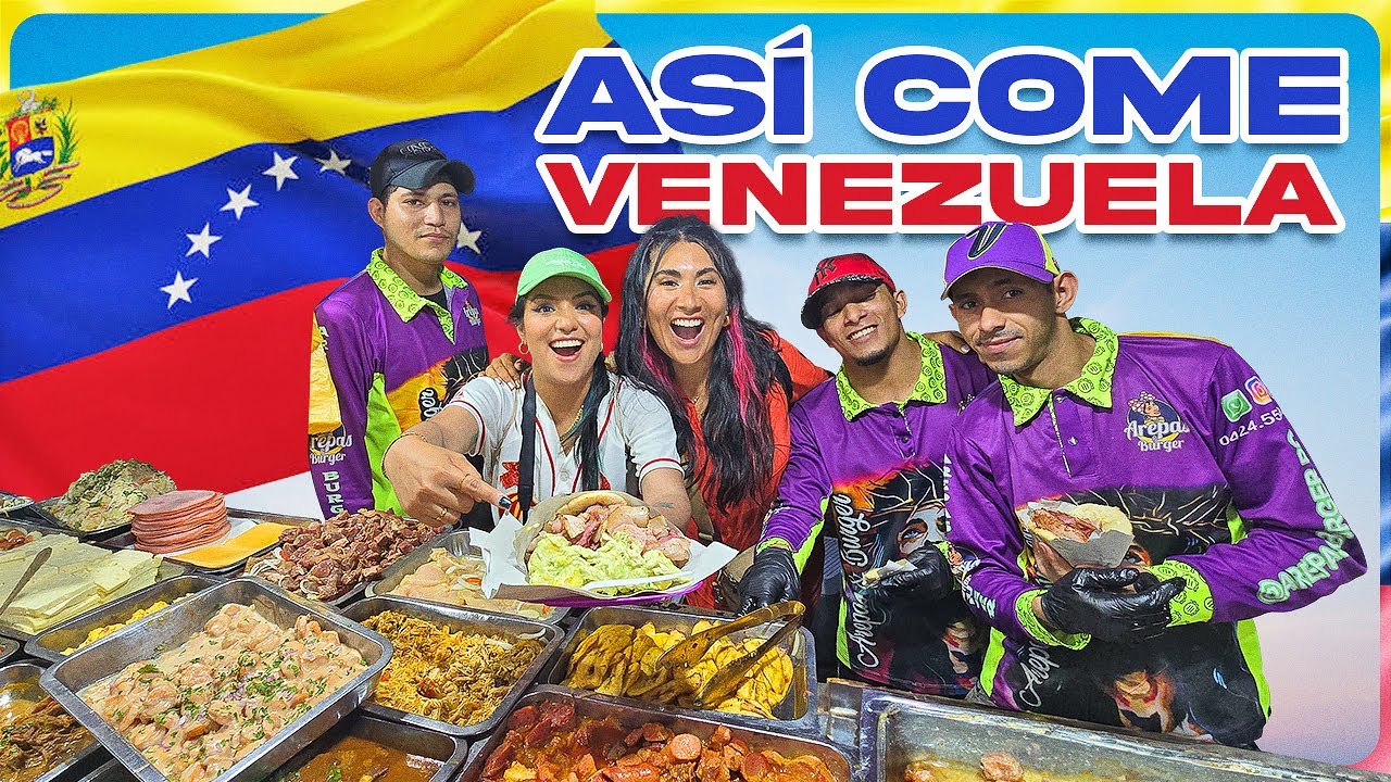 Rica y abundante 🤤 ¡Así es la comida en CARACAS! 🇻🇪 | Arepas, cachapas, pabellón criollo y más