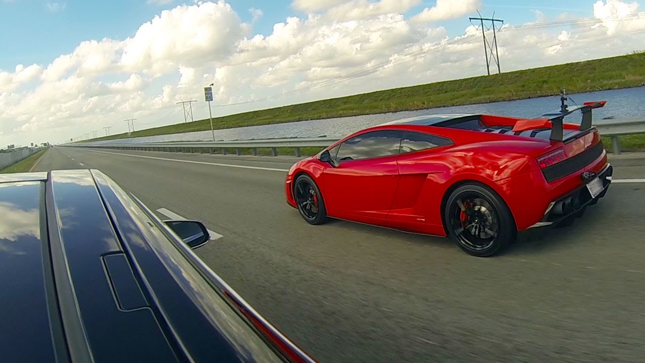Tesla Model S P85D vs Lamborghini LP570-4 Super Trofeo Stradale Drag Racing