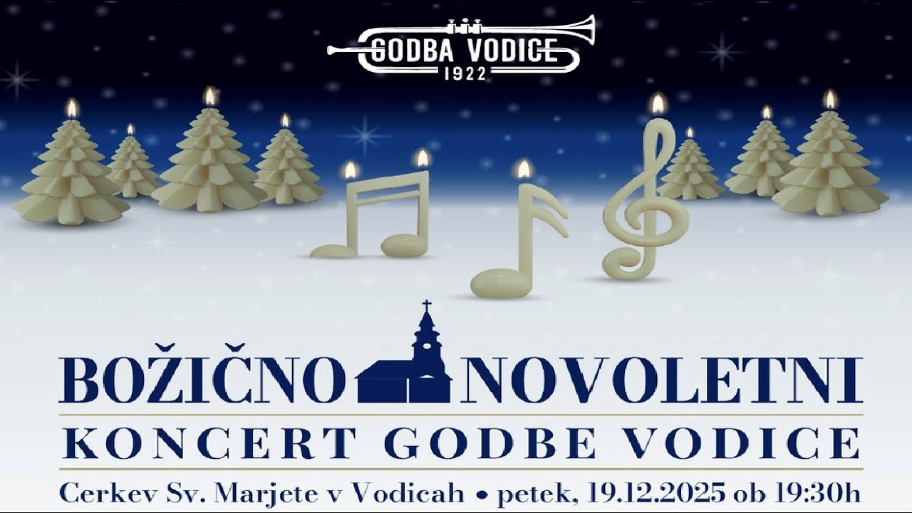 GODBA VODICE - Božično novoletni koncert december 2025 - Bernarda Žarn in Igor Dajčman