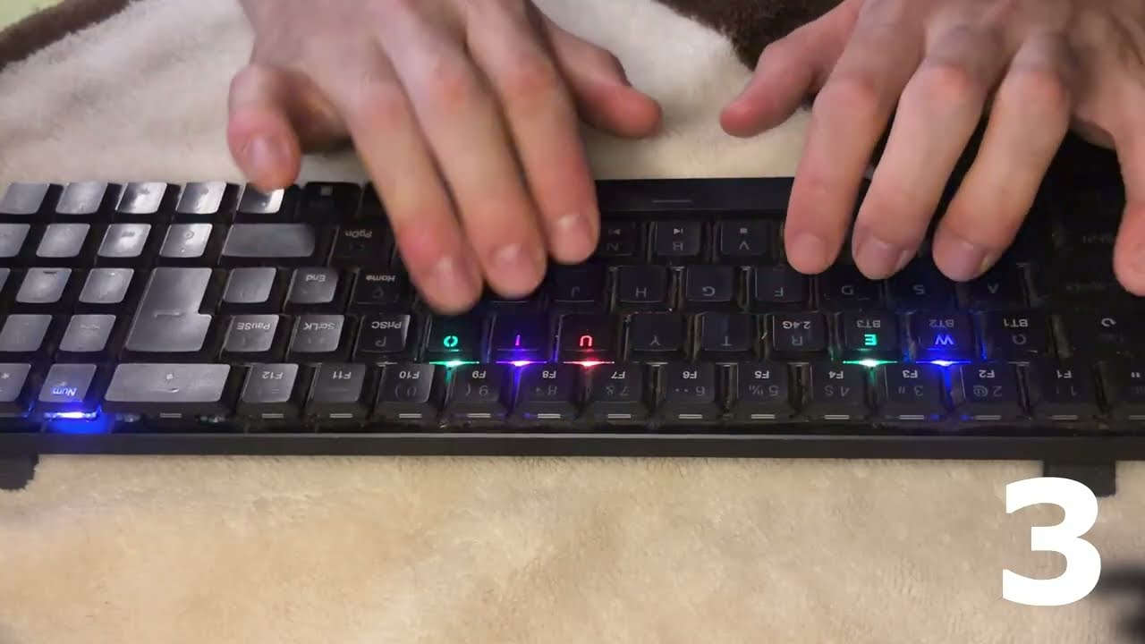 ASMR Keyboards Typing Test (No talking)