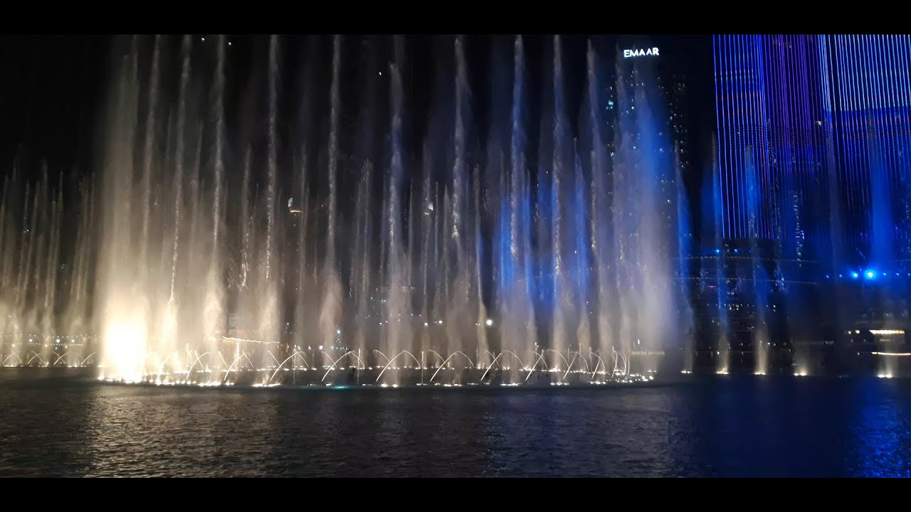 The Dubai Fountain - Lights & Laser show 2022 (Version 2)