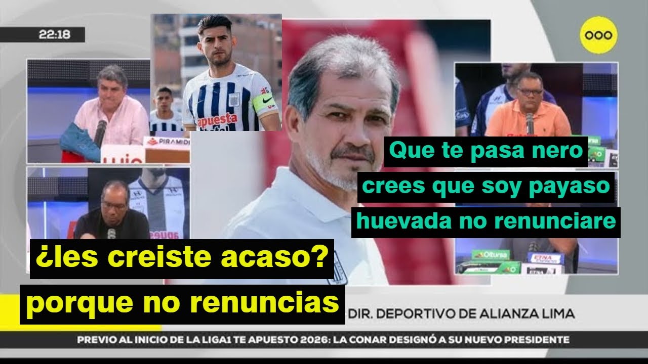 ALAN DIEZ Y FRANCO NAVARRO SE AGARRAN EN VIVO TRAS DENUNCIA A ZAMBRANO, TRAUCO Y PEÑA.