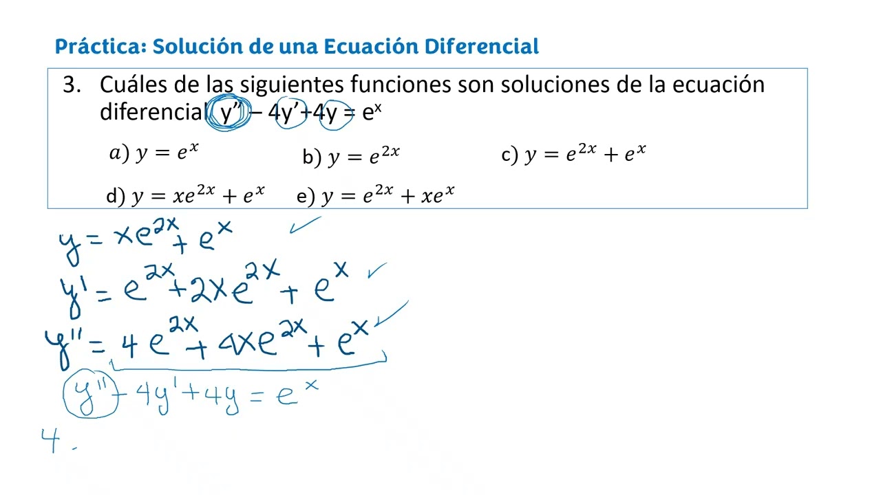 2  Ecuaciones diferenciales Solución de ED #2