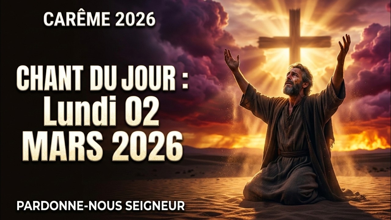 CHANT DU JOUR : Lundi 02 Mars 2026 | 2ème Semaine de Carême – Pardonne-nous Seigneur 🙏 Carême 2026