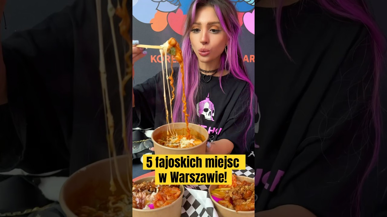 5 FAJOSKICH miejsc w Warszawie! 💜 #warszawa #foodbook #koreanfood #wrotki #kawiarnia #warsaw