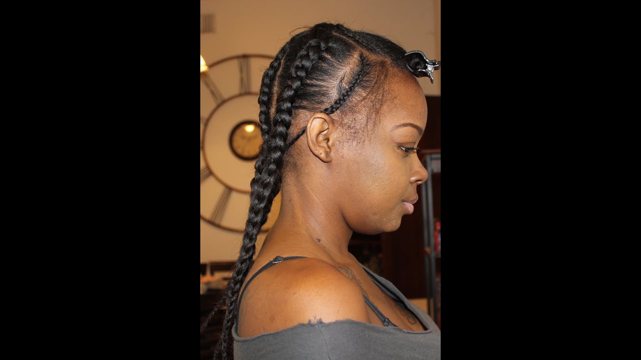 HOW I: BRAID MY HAIR FOR A UPART WIG