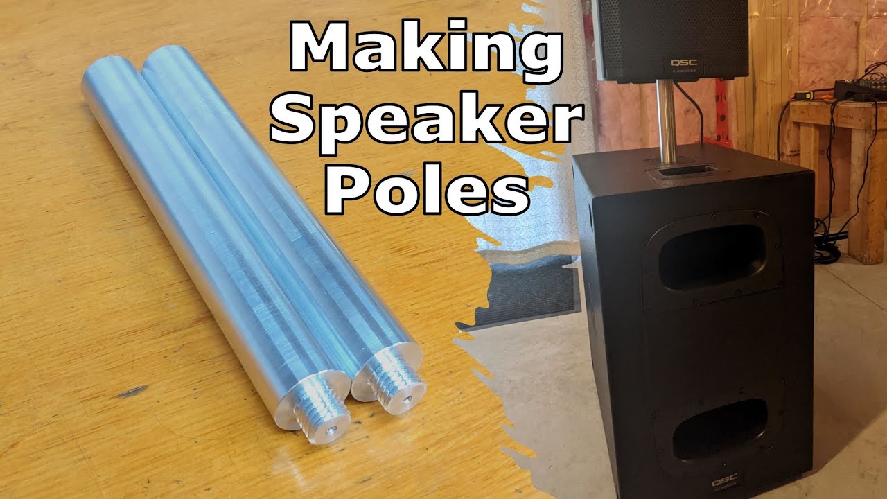 Speaker Poles on a Metal Lathe