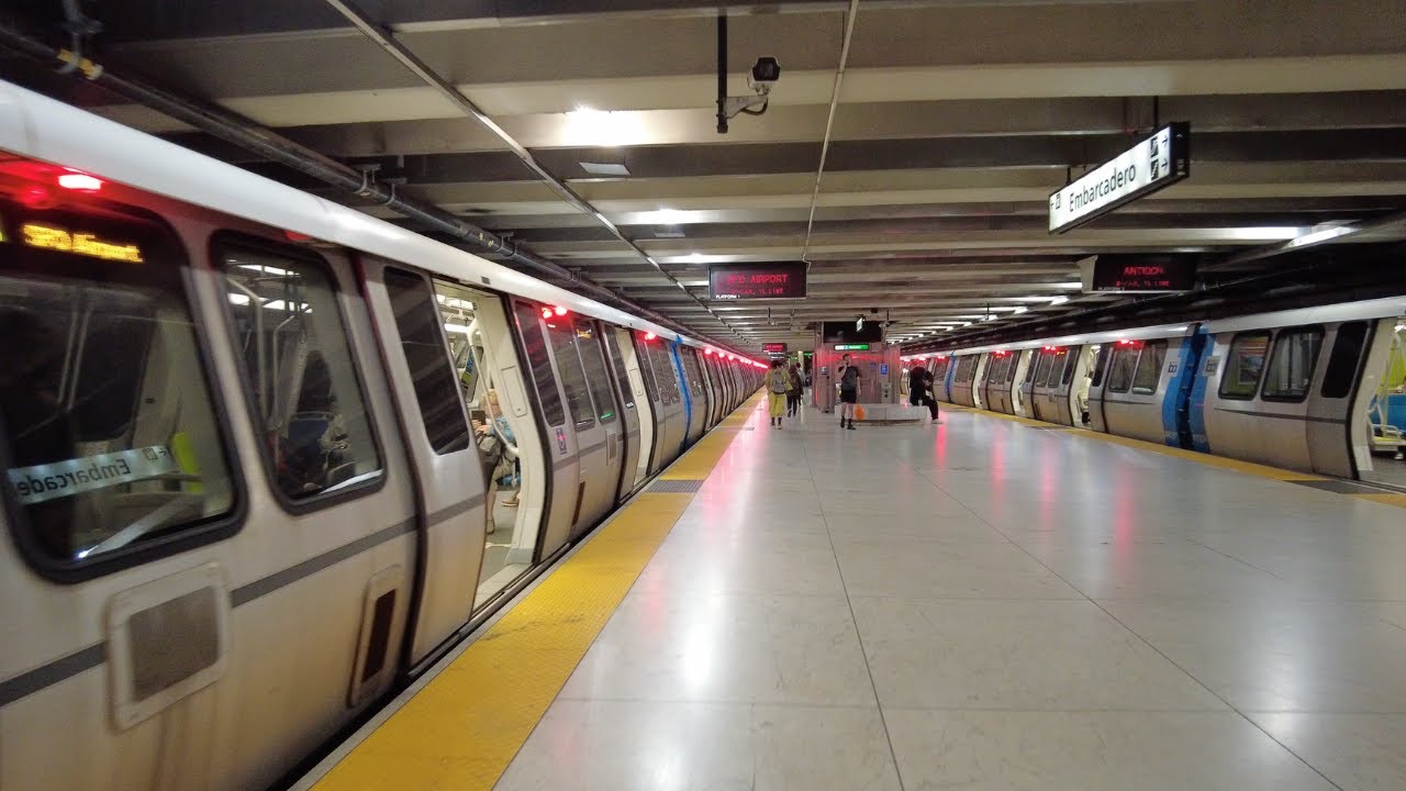[4K] Riding BART Train MacArthur to Embarcadero Sept 23, 2023