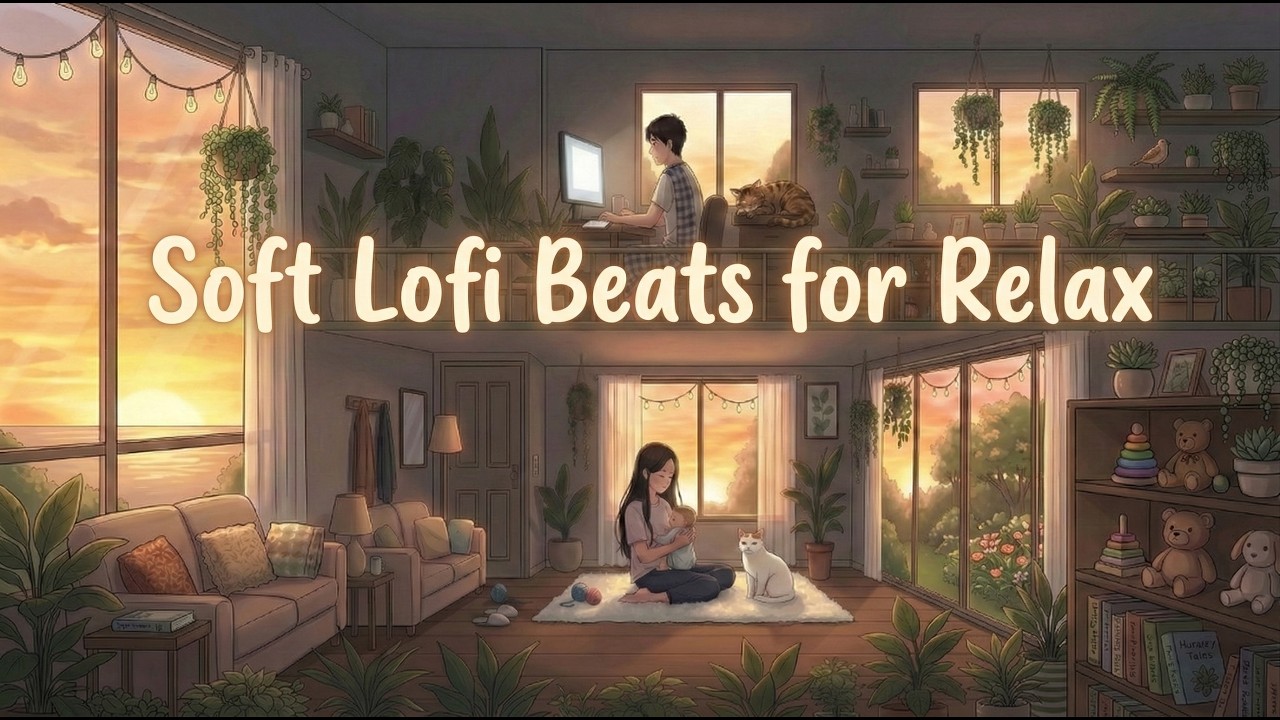 Sentimental Twilight at Home 🏡 Soft Lofi Beats for Relax & Study | ฮีลใจหลังเลิกงาน
