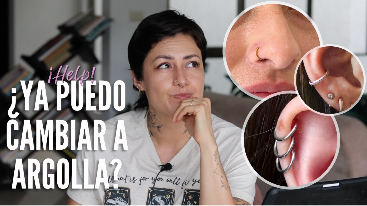 Cómo debe estar tu piercing para no lastimarlo con una argolla 🤗