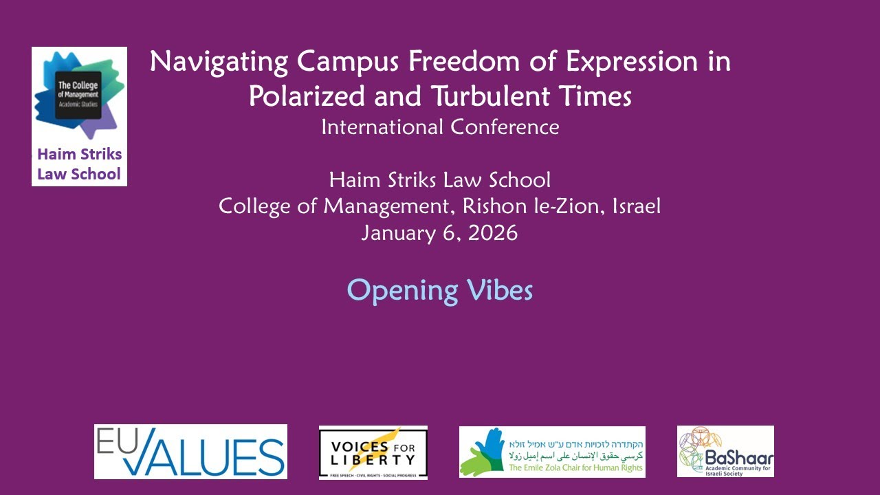 Navigating Campus Freedom of Expression in Polarized and Turbulent Times, Jan 6, 2026 - Morning Vibe