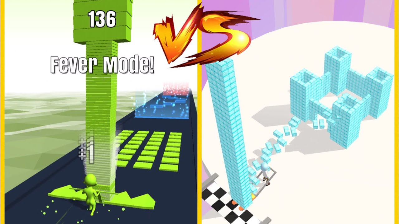 Stack Colors Vs Brick Builder : Gameplay Walkthrough Part 3 - Level 1-9999 All Level (iOS, Android)