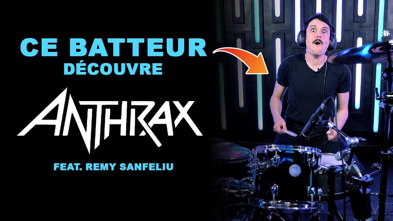 Ce batteur découvre Anthrax - feat Remy Sanfeliu🥁[CBD28]🥁
