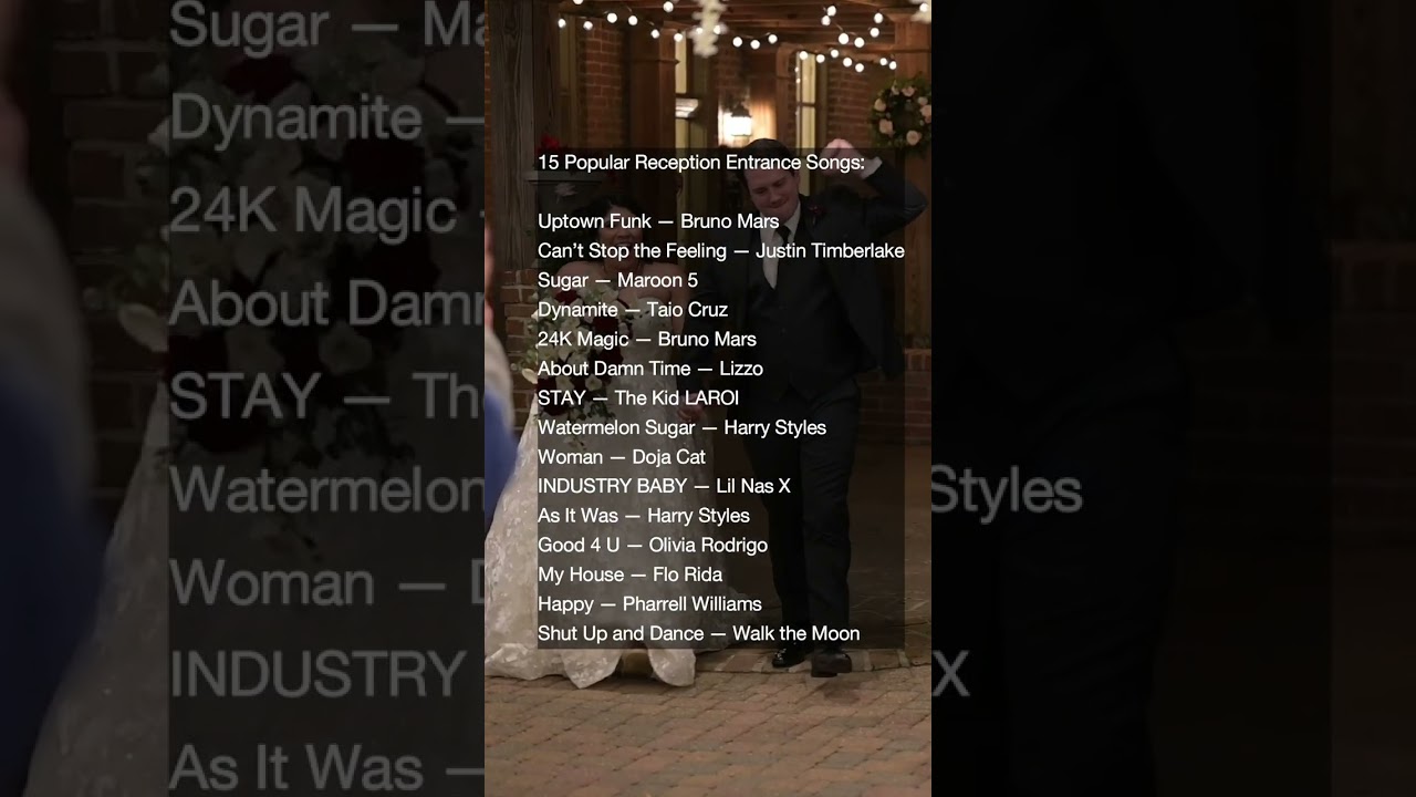 How to make a Grand Entrance - Step 1️⃣ Choose the ULTIMATE ENTRANCE song!! 😉