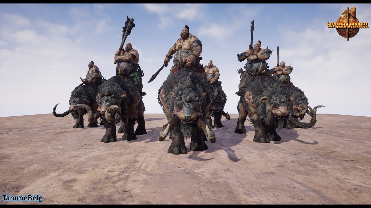 Warhammer: Ogre Kingdoms - Mournfang Cavalry