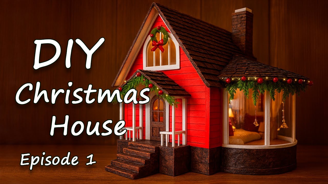 DIY Christmas house. Christmas decor. Episode 1