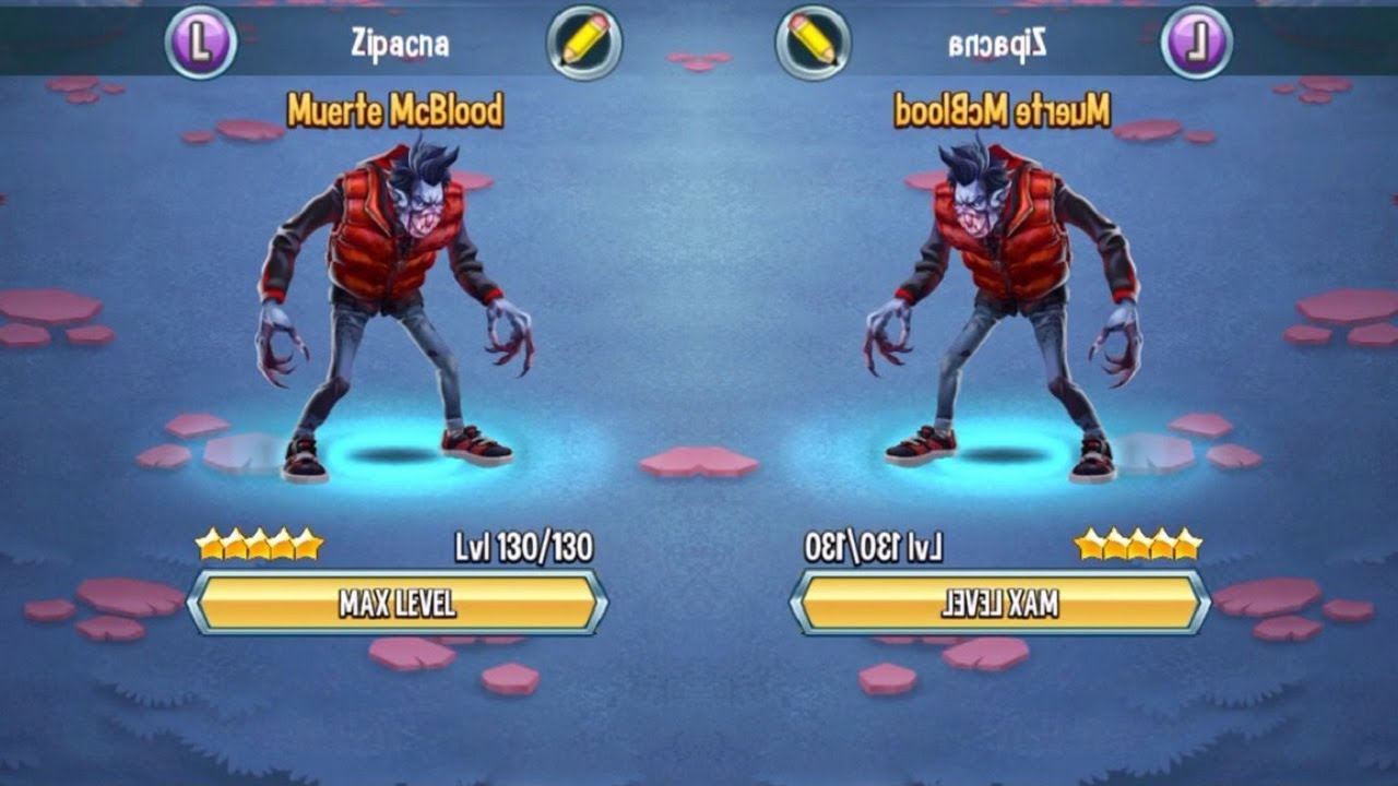 Monster Legends Muerte Mcblood level 1-130 combat review