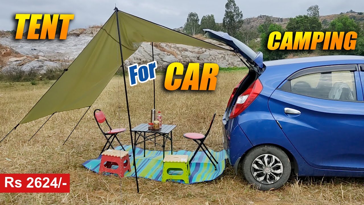 Car awning tent india | Sunshade Tent for car camping Tent in india | Car camping near bangalore
