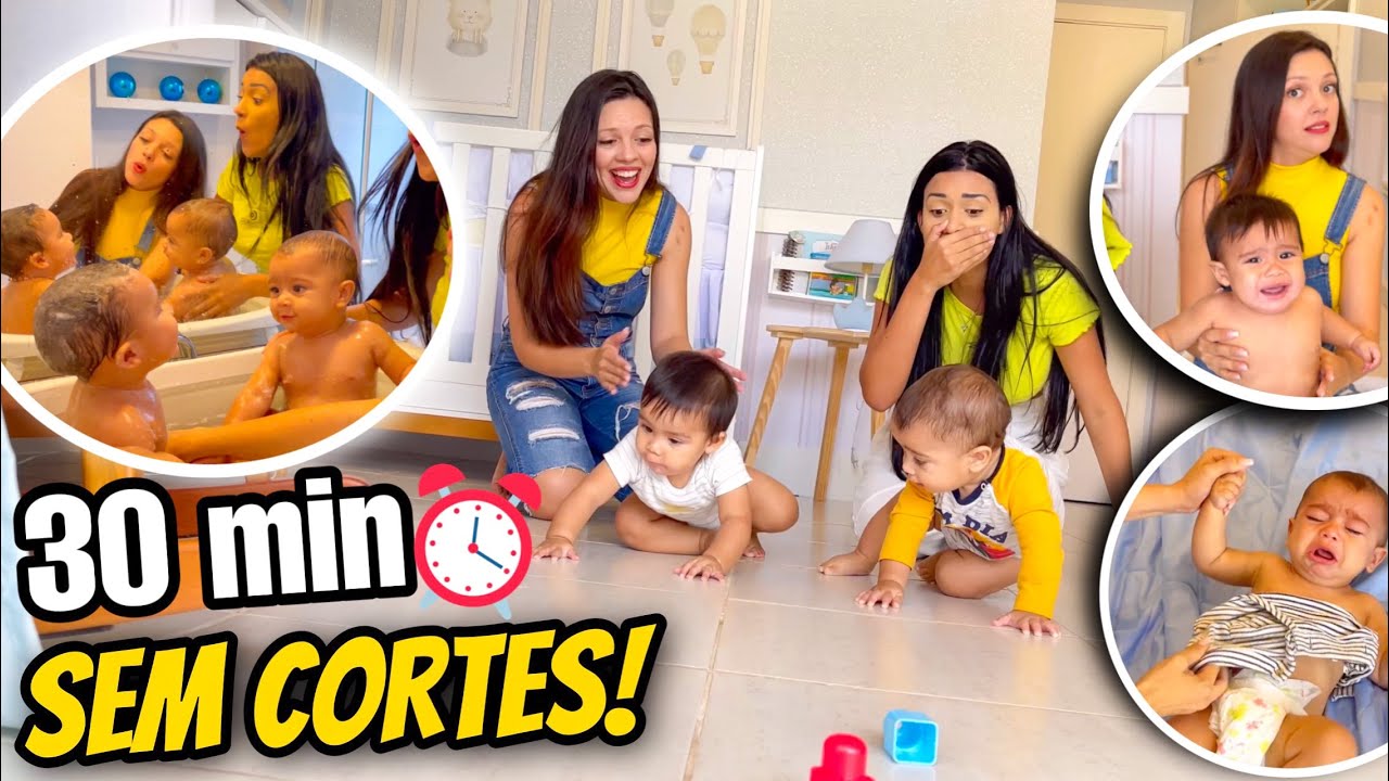 NOSSA REALIDADE COM O JOHN E O NOAH! *30 minutos sem cortes* TEVE MUITO CHORO! 😱