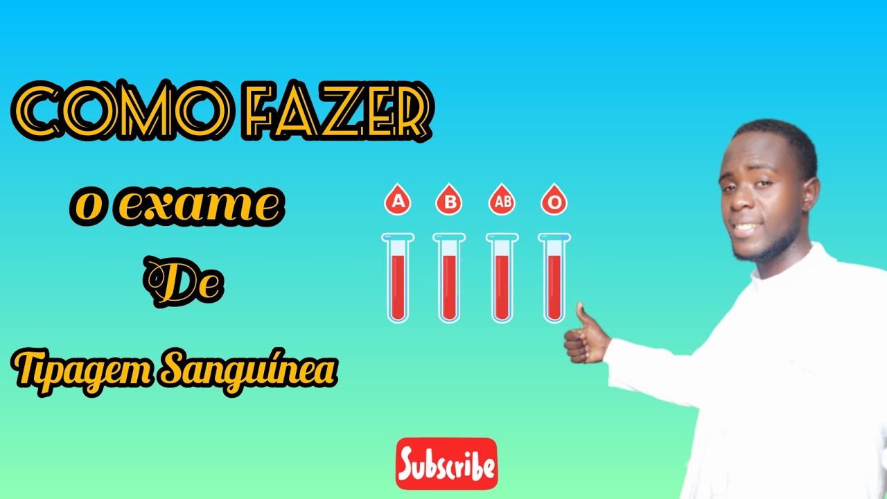 COMO FAZER O EXAME DE TIPAGEM SANGUÍNEA (GRUPO SANGUÍNEO NO TUBO)
