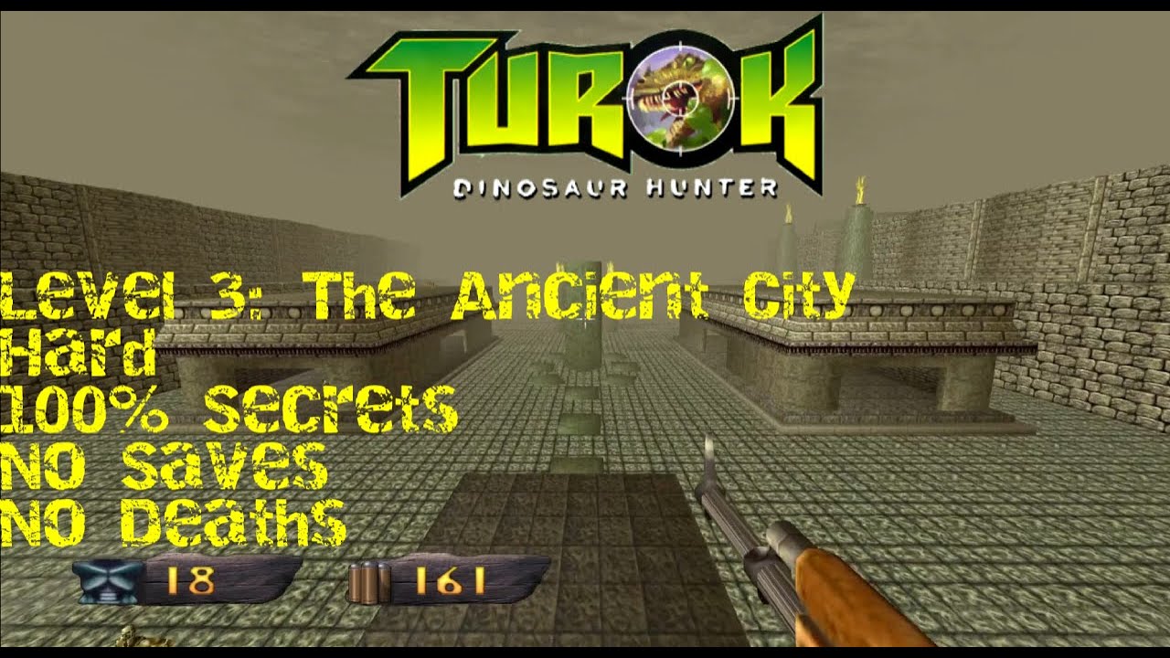 Turok: Dinosaur Hunter HD | Hard, 100% | Level 3: The Ancient City