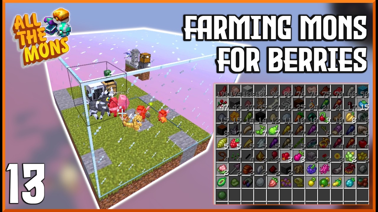 EASY BERRY Farming Mons for Drops | AllTheMons Ep.13