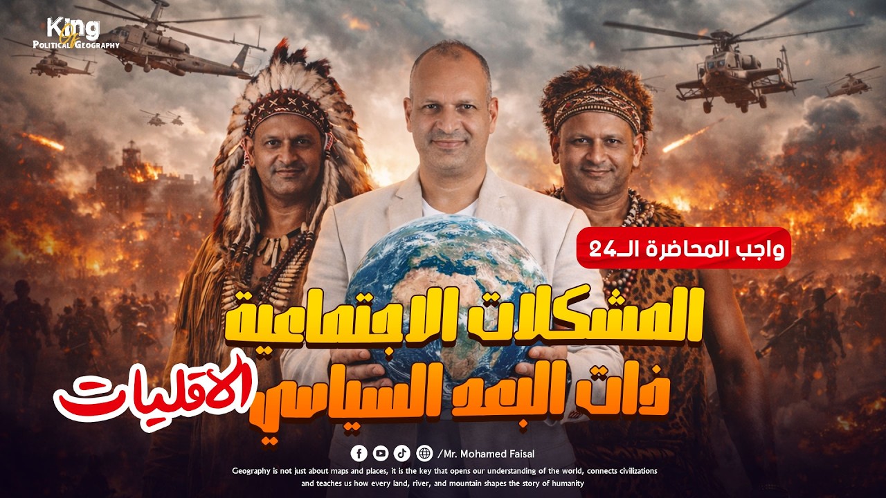 واجب المحاضرة 24| الجغرافيا السياسية | للصف الثالث الثانوي | ثانوية عامة 2026