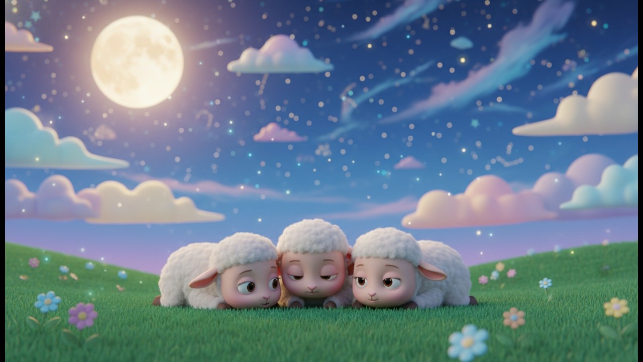 Lullaby for Little Lambs | Kids Nursery Rhymes | Gentle Bedtime Song for Toddlers