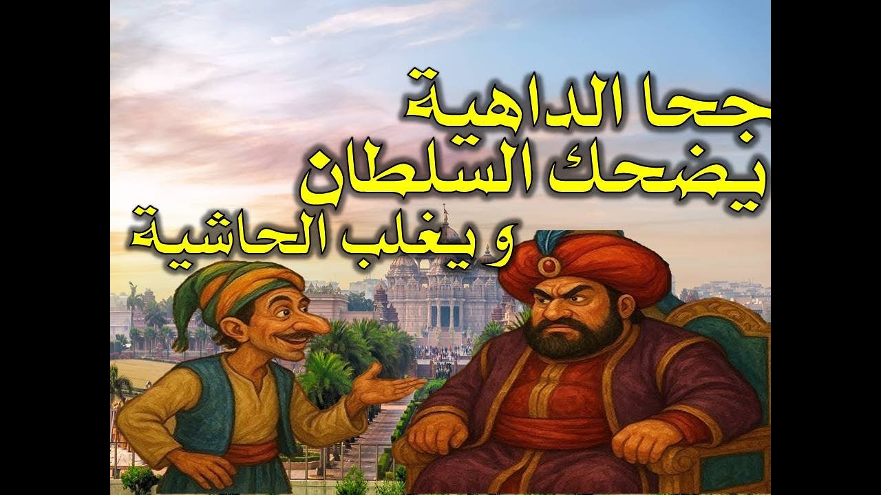 جحا الداهية يضحك السلطان و يغلب الحاشية