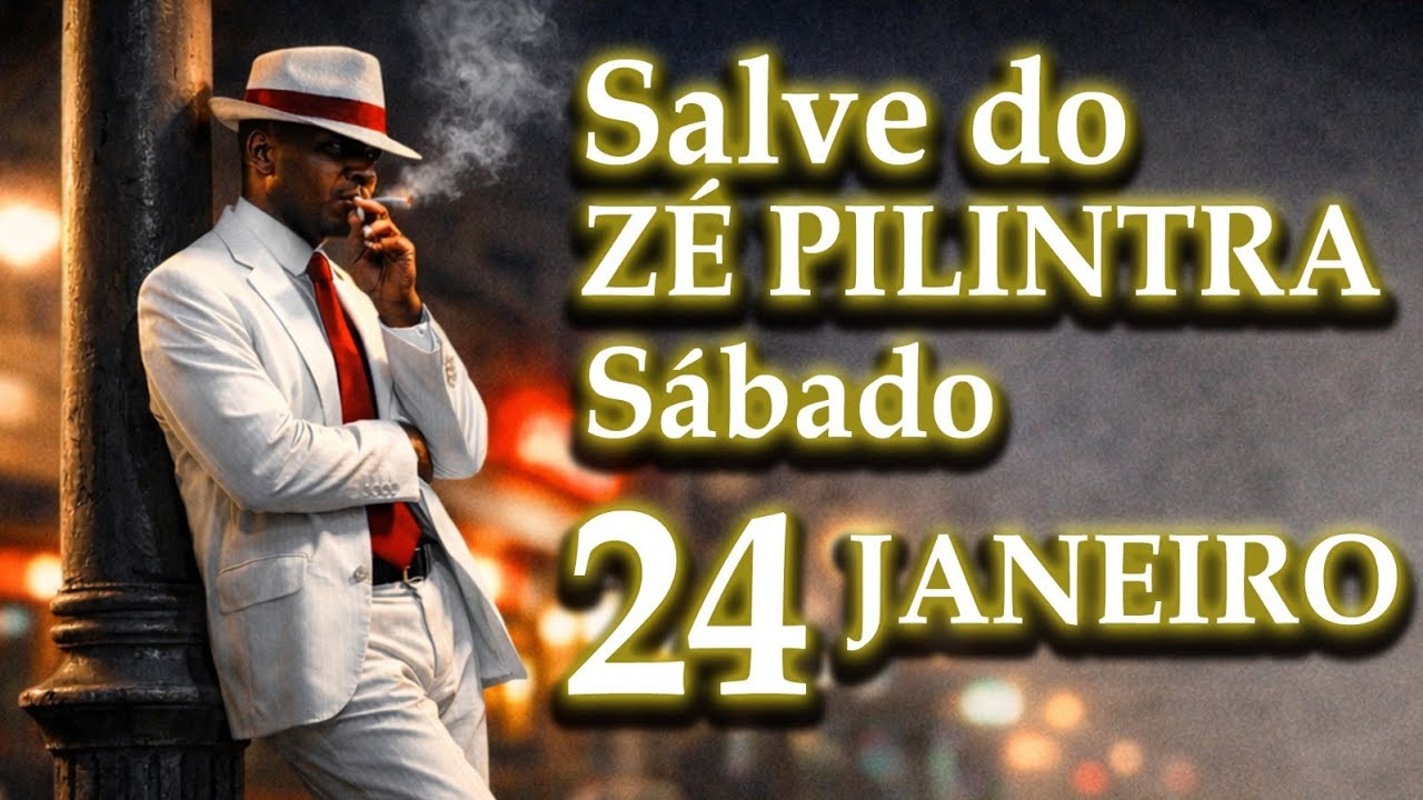 ZÉ PILINTRA HOJE | Salve para os adoradores do Zé, sábado dia 24 de Janeiro de 2026