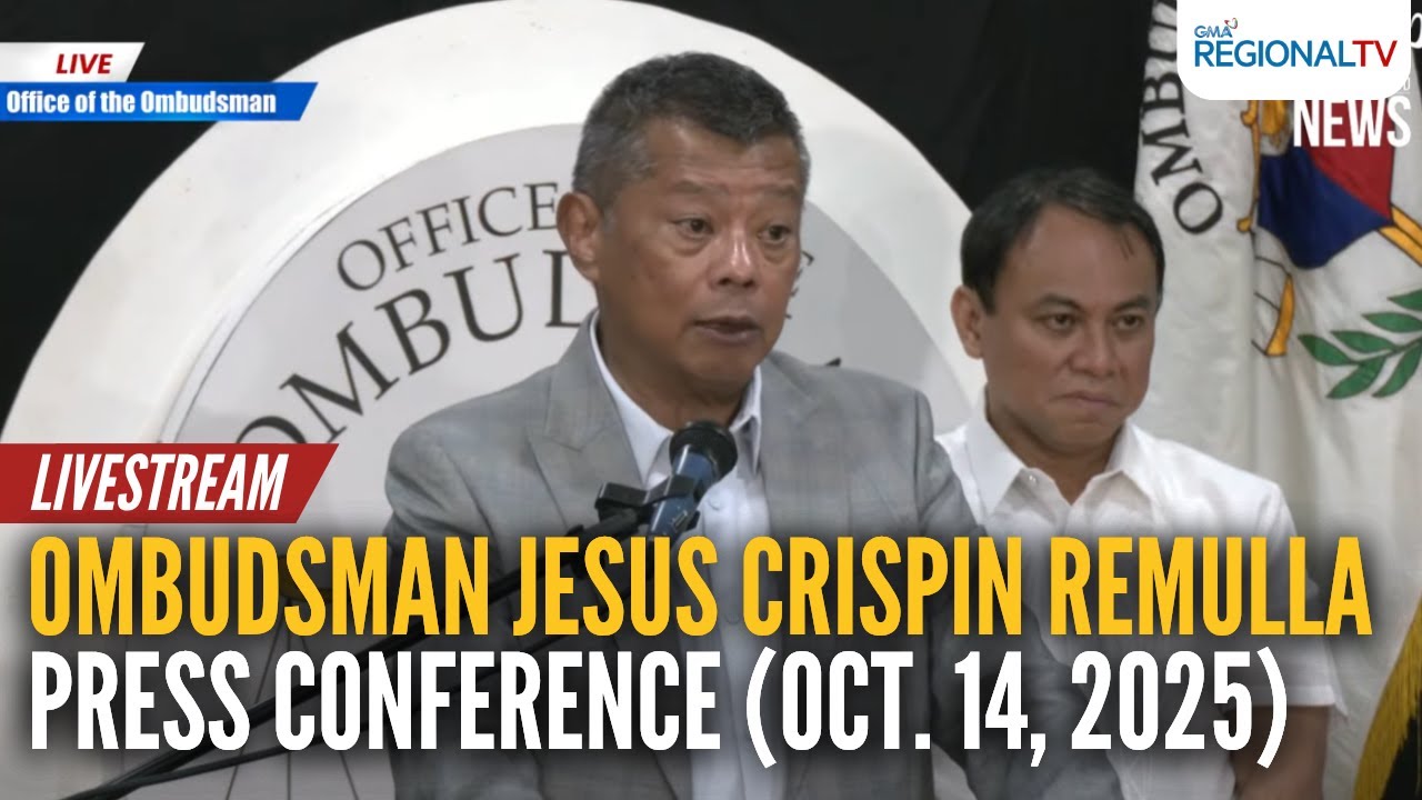 LIVE - Ombudsman Jesus Crispin Remulla press conference (Oct. 14, 2025) - Replay | GMA Regional TV