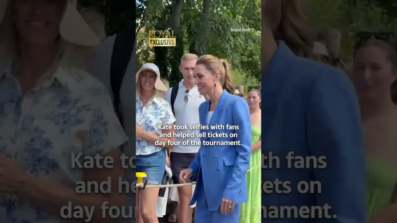 Princess Kate greets fans in Wimbledon queue