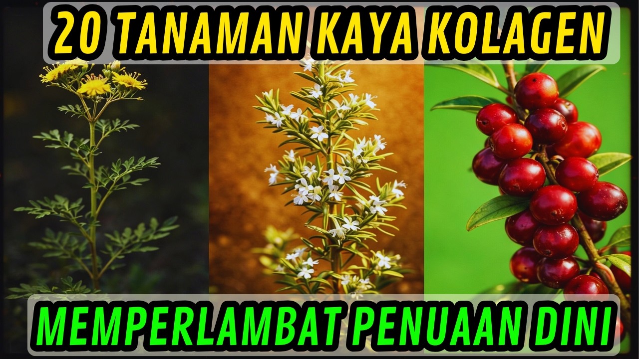 Dokter Kaget! 20 Tanaman Ini Bisa Mengaktifkan Kolagen Tubuh Secara Alami!