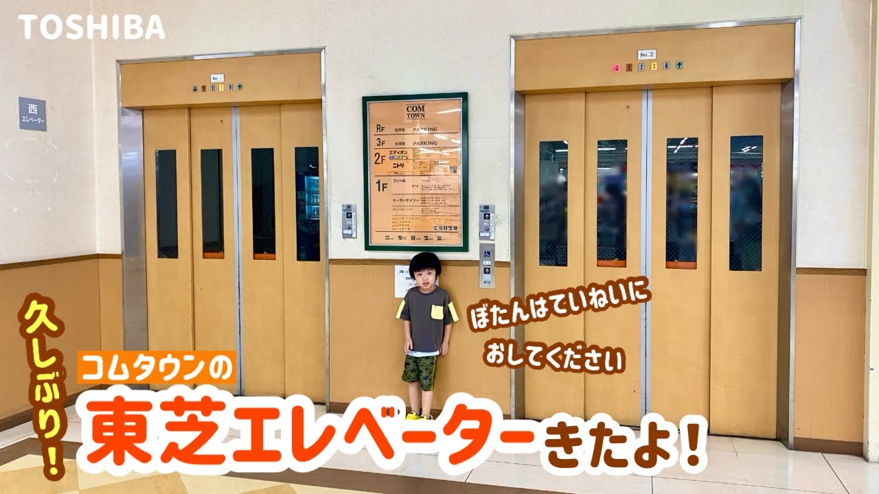 【372日目】コムタウン岡崎のエレベーター（東芝製）