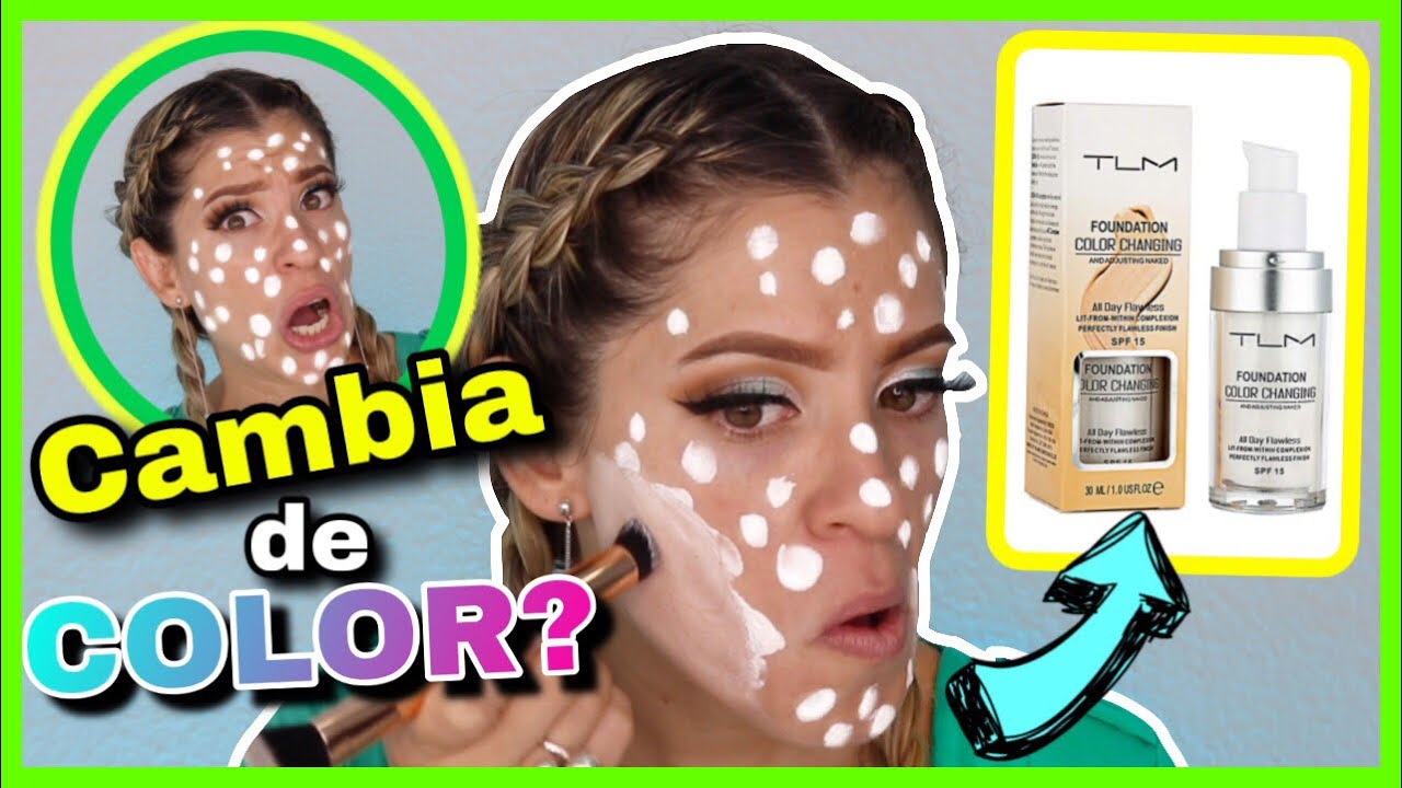 PROBANDO LA BASE QUE CAMBIA DE COLOR | UNA BASE PARA TODOS LOS TONOS DE PIEL? NatyGloss
