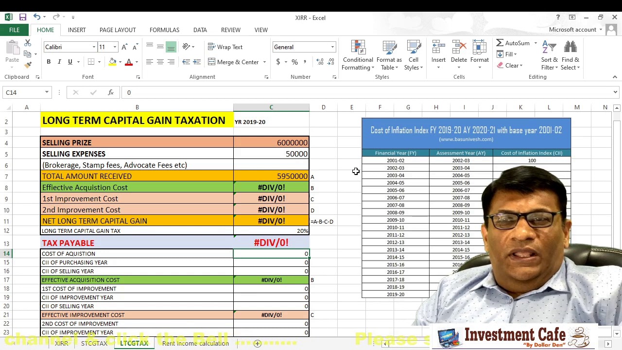 STCG & LTCG Calculation I Indexation I CII