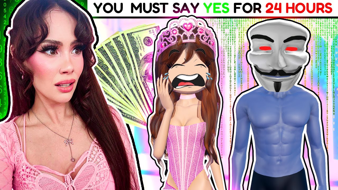 I Had To Say YES To EVERYTHING A HACKER Wanted For 24 Hours In Dress To Impress