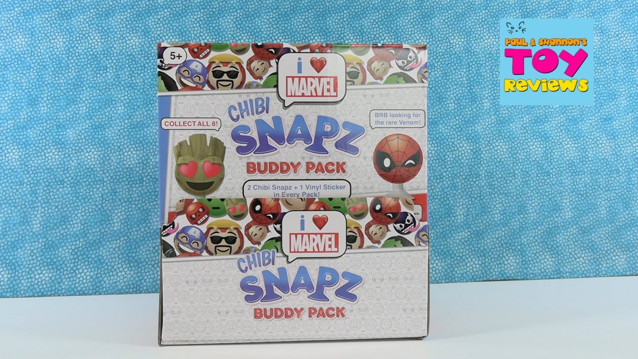 Marvel Chibi Snapz Buddy Pack Collectible Figure Blind Bag Opening | PSToyReviews