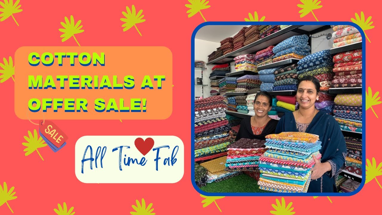 Cotton Cut Pieces & Cotton Materials at Best Prices😍🛍️| All Time Fab❤️