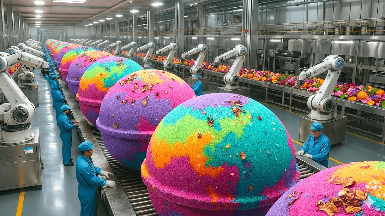 Inside the LUSH Bath Bomb Factory | How Colorful Bath Bombs Are Made