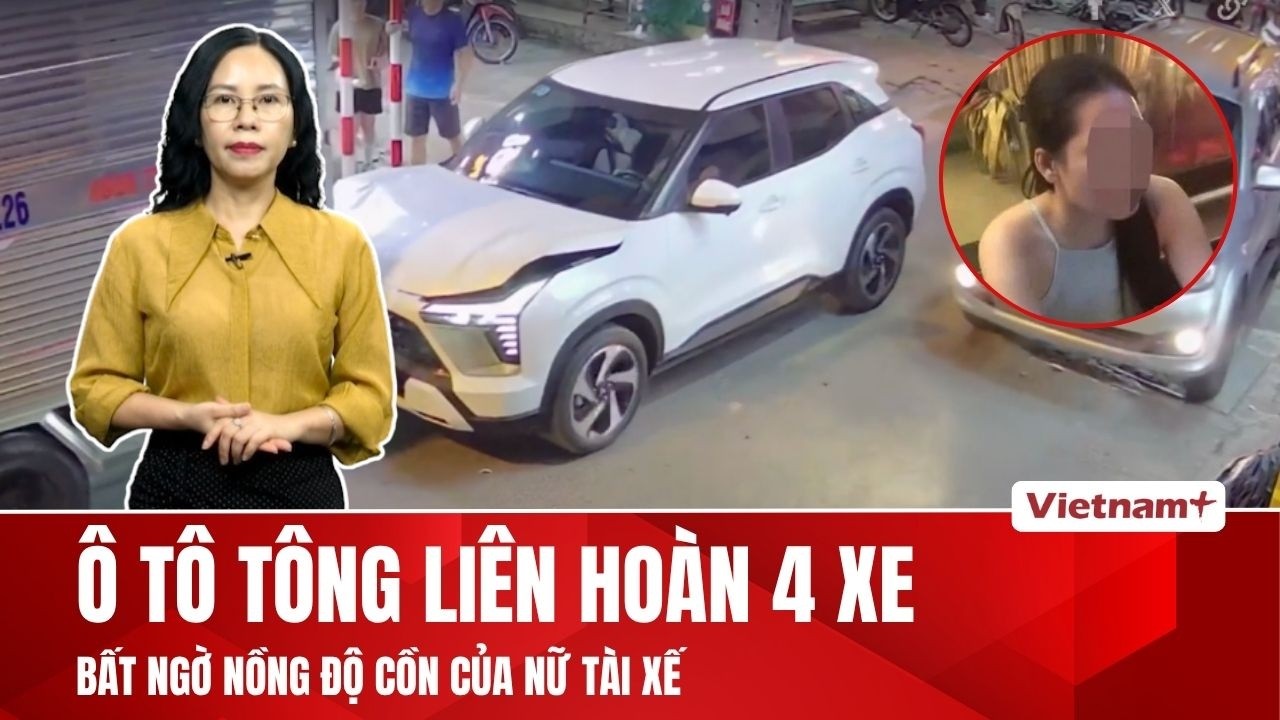 Bất ngờ kết quả đo nồng độ cồn, ma t&uacute;y của c&ocirc; g&aacute;i c&oacute; biểu hiện lạ g&acirc;y tai nạn li&ecirc;n ho&agrave;n ở H&agrave; Nội