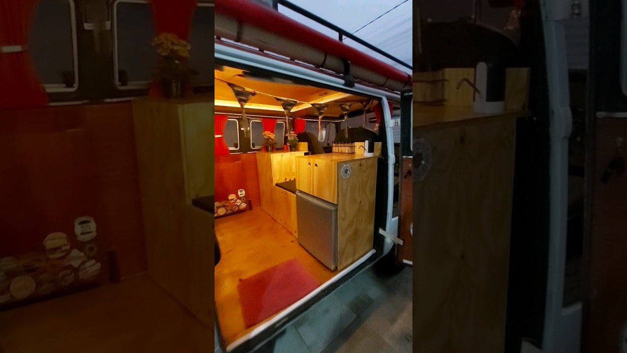 Novo projeto interno da kombi finalizado. #kombi #kombihome #motorhome