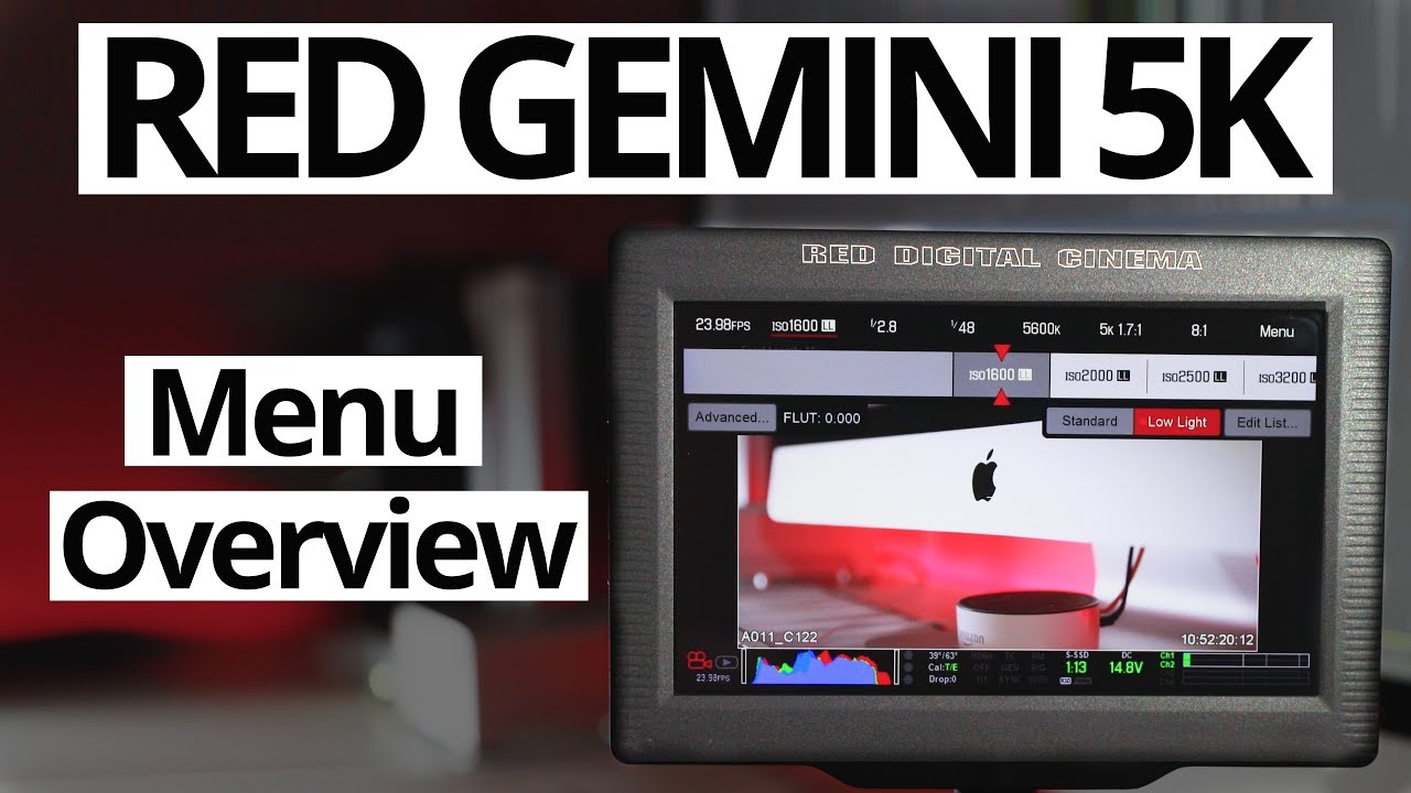 RED Gemini 5K DSMC2: Menu Overview