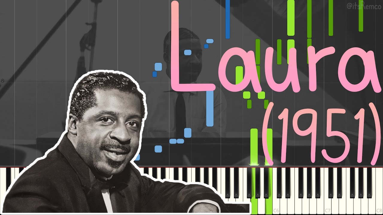 Erroll Garner - Laura 1951 (Jazz Piano Ballad Synthesia + Double Bass) by @MidiTools