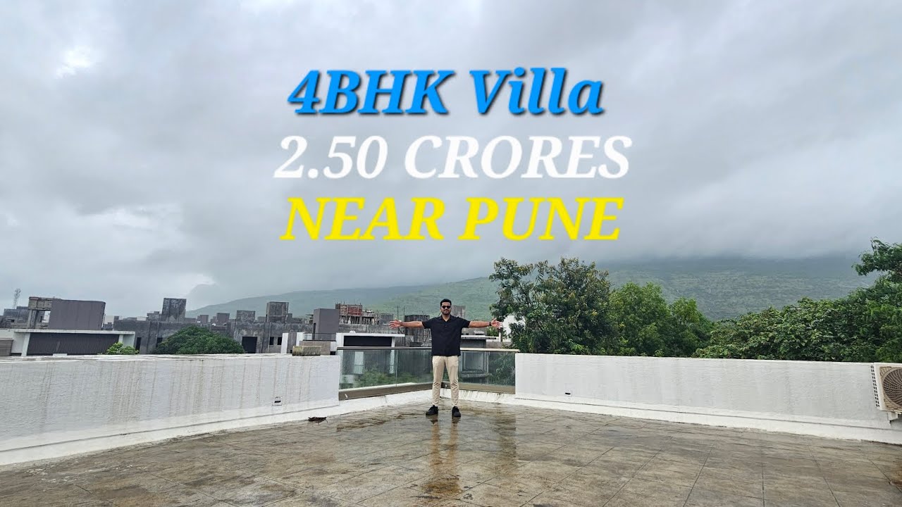 Tour This Ultra-Luxurious 4 BHK Hill View Villa near Pune | Sahyadri Hills #villa #rowhouseforsale