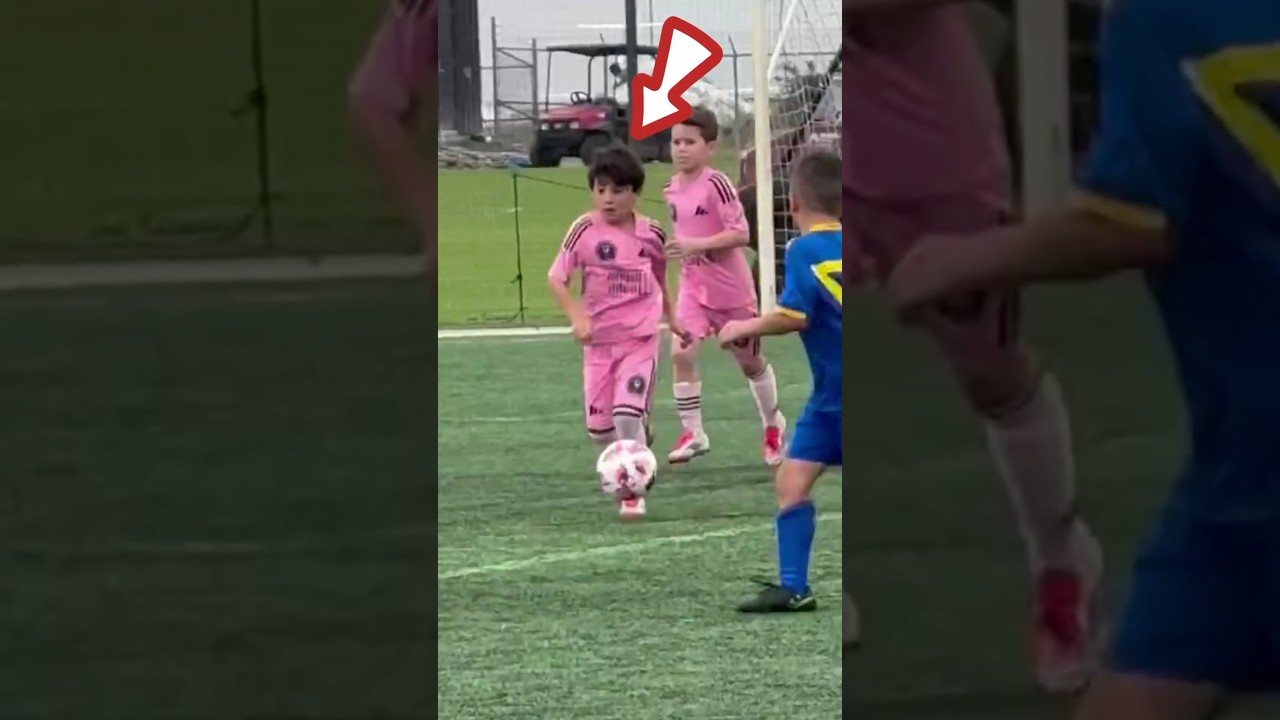 Filho do Messi é craque