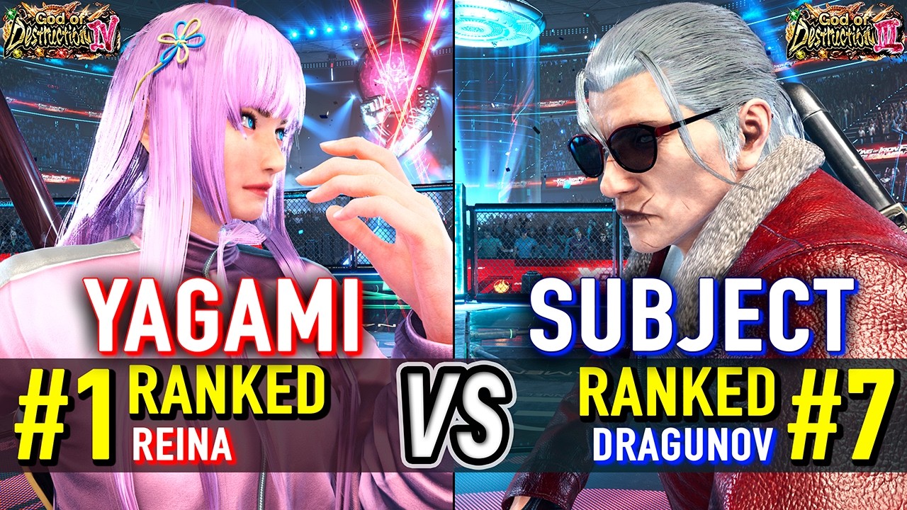 T8 🔥 YAGAMI (#1 Ranked Reina) vs SUBJECT (#7 Ranked Dragunov) 🔥 Tekken 8 High Level Gameplay