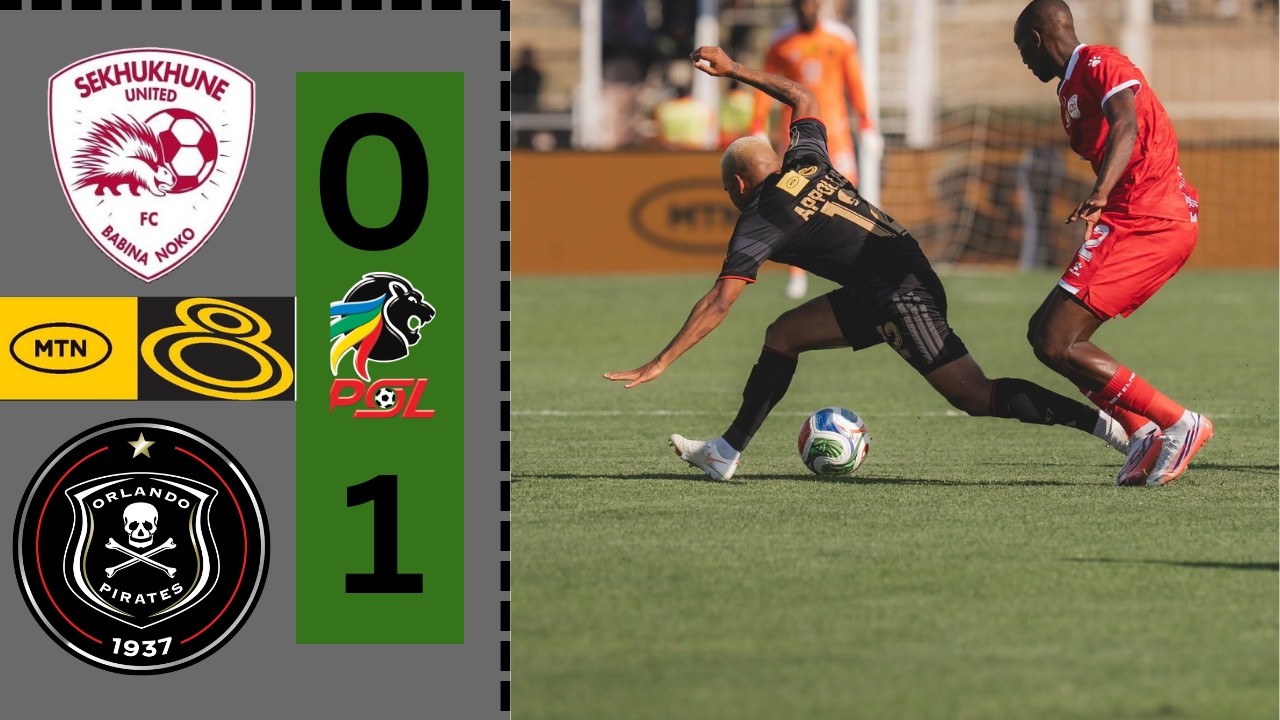 Sekhukhune United &mdash; Orlando Pirates FC | Голы и расширенный обзор матча | MTN8 / Финальный свисток