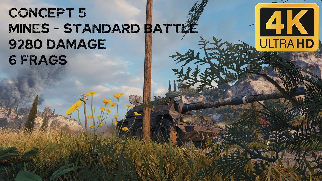 Concept 5 9,3k damage 6 frags on Mines - World of Tanks